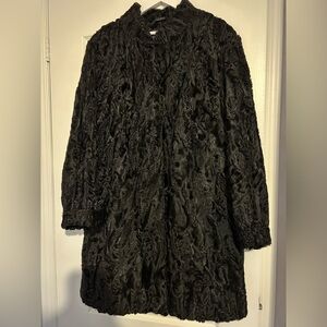 Vintage - Elegant Black Persian Lamb Coat